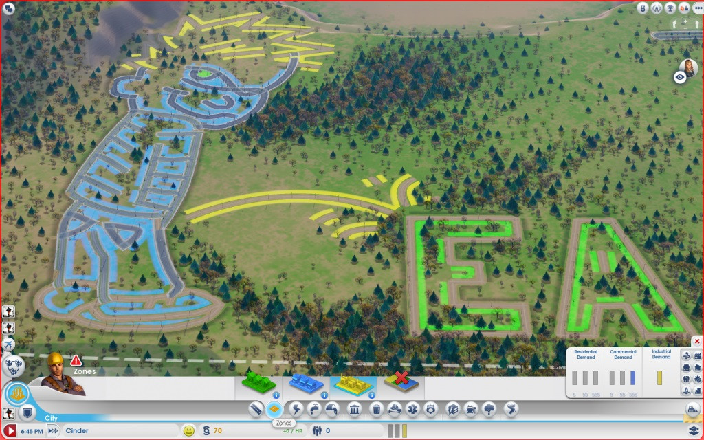 Quang cảnh trong SimCity 2013