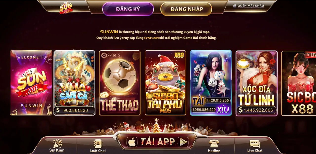 SUNWIN – LINK TẢI SUN WIN CỔNG GAME BÀI, TÀI XỈU ĐỔI THƯỞNG SỐ 1 VN